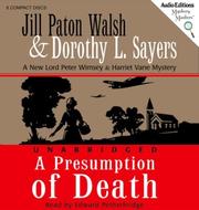 Cover of: A Presumption of Death: A New Lord Peter Wimsey and Harriet Vane Mystery (Mystery Masters Series)