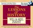 Cover of: The Lessons of History