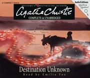 Cover of: Destination Unknown (Mystery Masters Series) by Agatha Christie