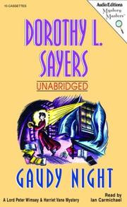 Cover of: Gaudy Night by Dorothy L. Sayers