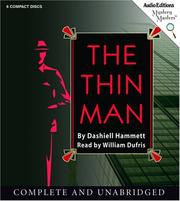Cover of: The Thin Man (Mystery Masters) by Dashiell Hammett