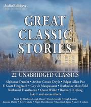 Front cover of Great Classic Stories by Unknown