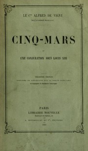 Cover of: Cinq-mars by Alfred de Vigny
