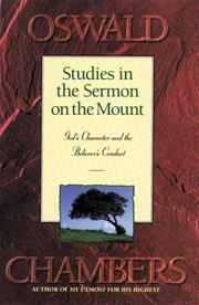 Cover of: Studies in the Sermon on the mount by Oswald Chambers