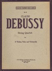 Cover of: String Quartet for 2 Violins, Viola and Violoncello, Op. 10 | 