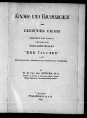 Cover of: Kinder- und Hausmärchen der Gebrüder Grimm