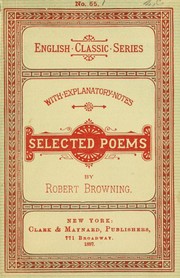 The complete works of Robert Browning Volume XVI by Robert Browning, Daniel Karlin, John Woolford