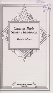 Cover of: Church Bible study handbook by Robin Maas