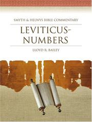 Cover of: Leviticus-Numbers