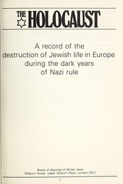Cover of: The holocaust by Martin Gilbert