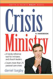 Cover of: Crisis Ministry by Daniel G. Bagby