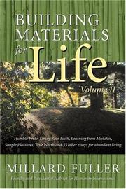 Cover of: Building Materials for Life, Vol. II