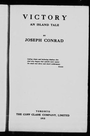 Cover of: Victory by by Joseph Conrad.