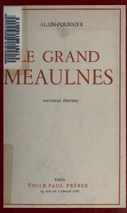 Cover of: Le grand Meaulnes
