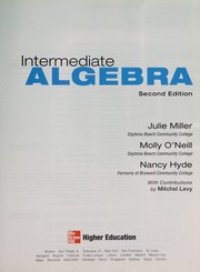 Cover of: Intermediate algebra by Julie Miller