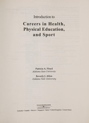 Cover of: Introduction to careers in health, physical education, and sport