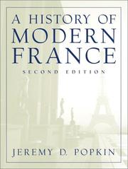 Cover of: A history of modern France