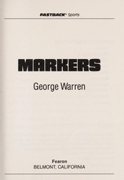 Cover of: Markers | George Warren