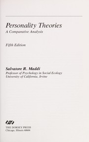 Personality Theories (Psychology) by Salvatore R. Maddi