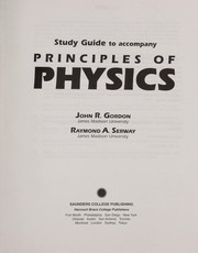 Cover of: Principles of Physics