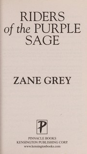 Cover of: Riders of the Purple Sage by Zane Grey