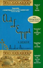 Cover of: Out of Egypt: a memoir