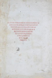 Geographia by Ptolemy