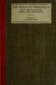 Idylls by Theocritus, Richard Hunter