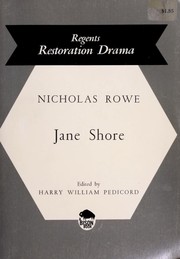 The Tragedy of Jane Shore by Nicholas Rowe