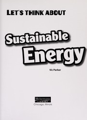 Cover of: Sustainable energy | Victoria Parker