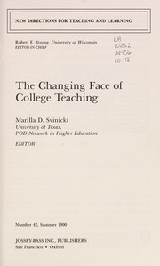 Cover of: The changing face of college teaching