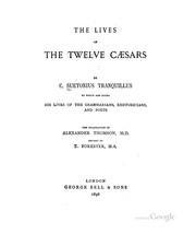 Cover of: the lives of the twelve caesars by Suetonius
