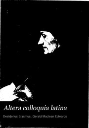 Cover of: Altera colloquia latina by Desiderius Erasmus