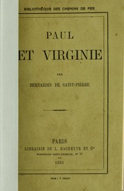 Paul et Virginie by Bernardin de Saint-Pierre