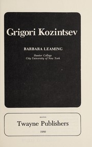 Cover of: Grigori Kozintsev