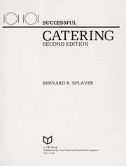 Cover of: Successful catering | Bernard R. Splaver