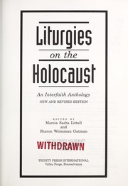 Cover of: Liturgies on the Holocaust: An Interfaith Anthology
