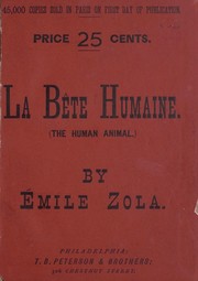 Cover of: La bête humaine.