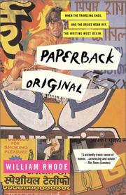 Cover of: Paperback original by Will Rhode