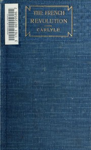 Cover of: The French Revolution by Thomas Carlyle