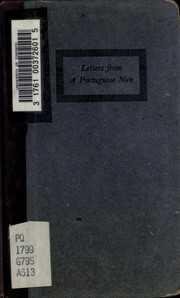 Lettres portugaises by Gabriel Joseph de Lavergne vicomte de Guilleragues