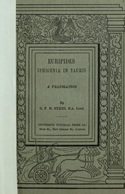 Cover of: Iphigenia in Tauris by Euripides
