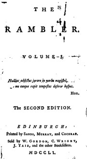 The rambler by Samuel Johnson LL.D.