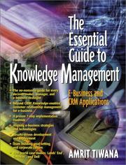 Cover of: Essential Guide to Knowledge Management, The by Amrit Tiwana