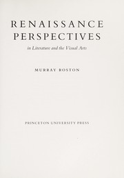 Cover of: Changing perspectives in literature and the visual arts, 1650-1820 by Murray Roston