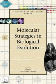 Cover of: Molecular Strategies in Biological Evolution by Lynn Helena Caporale