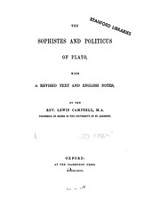 Cover of: The Sophistes and Politicus of Plato