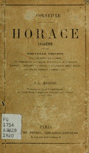 Cover of: Horace by Pierre Corneille