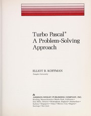 Cover of: Turbo Pascal by Elliot B. Koffman