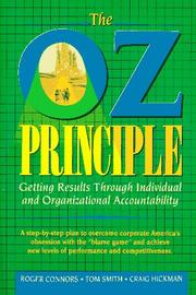 Cover of: The Oz principle by Roger Connors